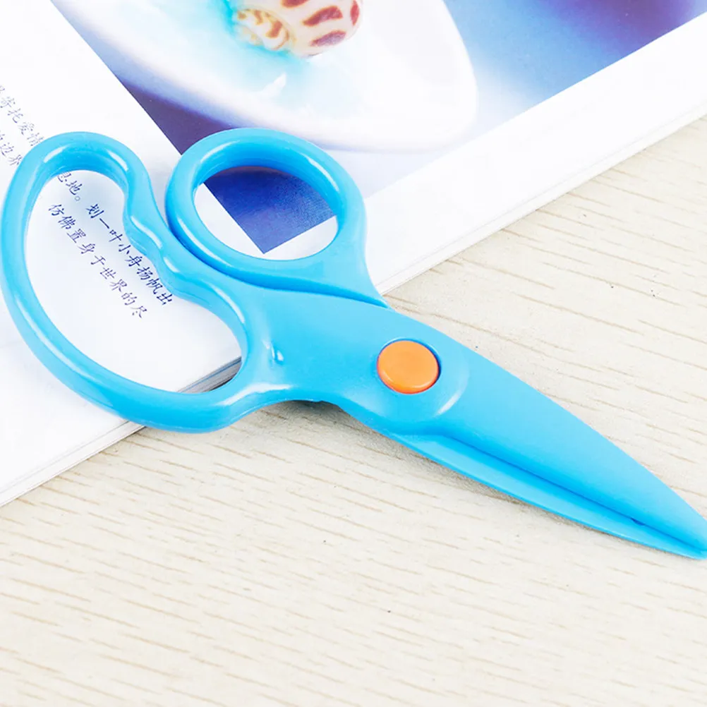 

10Pcs Creative Safety Scissors Plastic Paper Cutting Tools for DIY Craft Scrapbooking Classroom Use Scissors