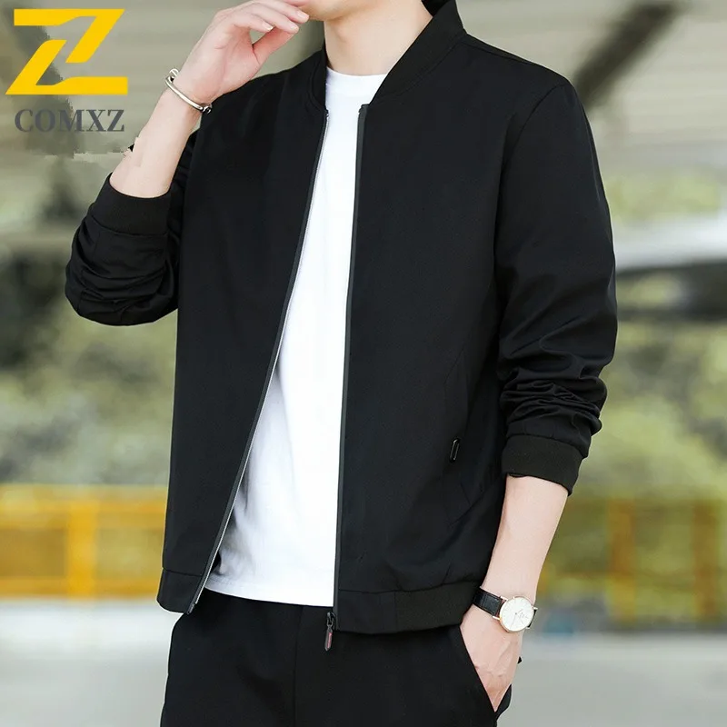 

EiAO Jacket Men's Baseball Waterproof Windproof Casual Coat for Hiking Camping Fishing Trendy Outdoor Spring Fall Wear 2025