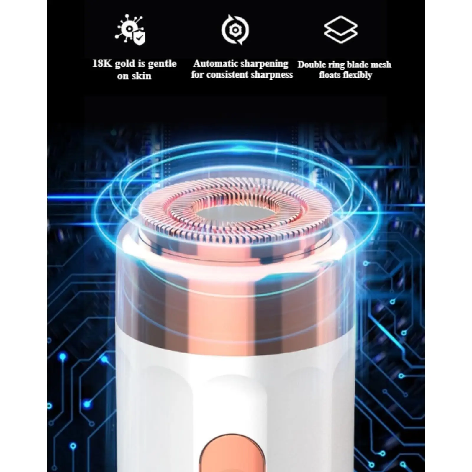 Pluxy Epil Pro 3.0 Cordless Face Epilator for Women - 2-in-1 Hair Removal for Face, Hand, Legs, Underarms