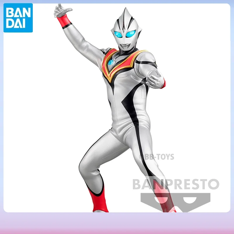 

In Stock Bandai Original Ultraman Tiga Hero Statue Evil Shiny Movable Collection Figure Holiday Gift Finished Collectiable