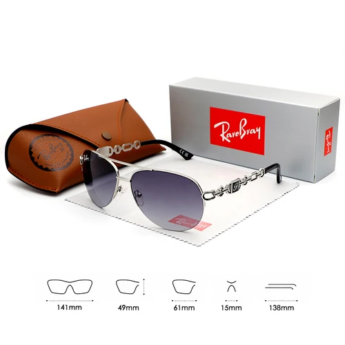 Imagen 2 del producto RareBray gafas de sol clásicas de piloto para hombres y mujeres, gafas de sol con montura de aleación para conducir de verano, gafas de sol antirreflectantes UV400, gafas de s