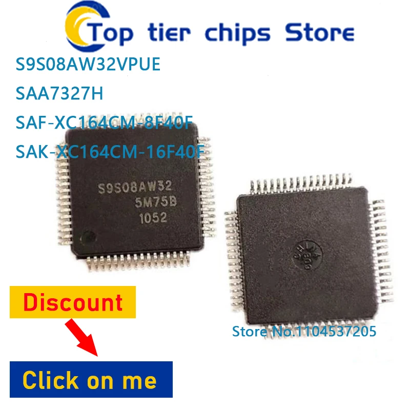 10PCS~5PCS/LOT  S9S08AW32VPUE SAA7327H SAF-XC164CM-8F40F SAK-XC164CM-16F40F QFP 100% NEW