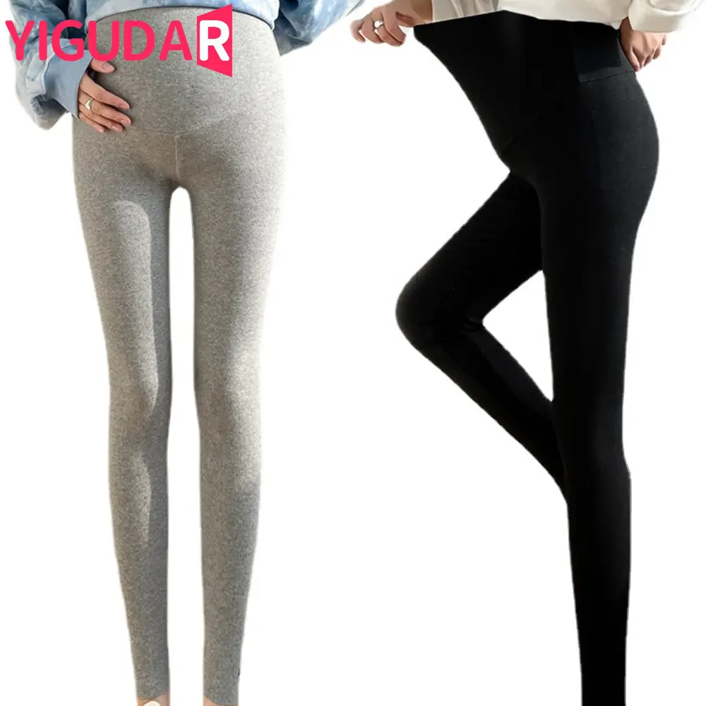 

Elastic High Waist Maternity Leggings Skinny For Pregnant Women Belly Support Postpartum Leggins pregnancy photoshoot Trousers