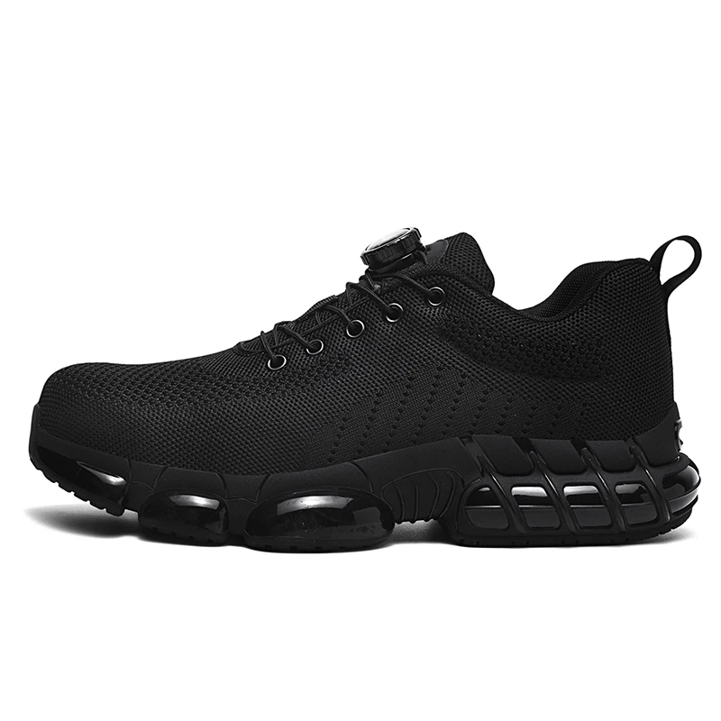 Steel Toe Protective Men's Safety Shoes Breathable Puncture Resistant Reinforced Sole Men's Work Shoes Men's Fashion Sneaker