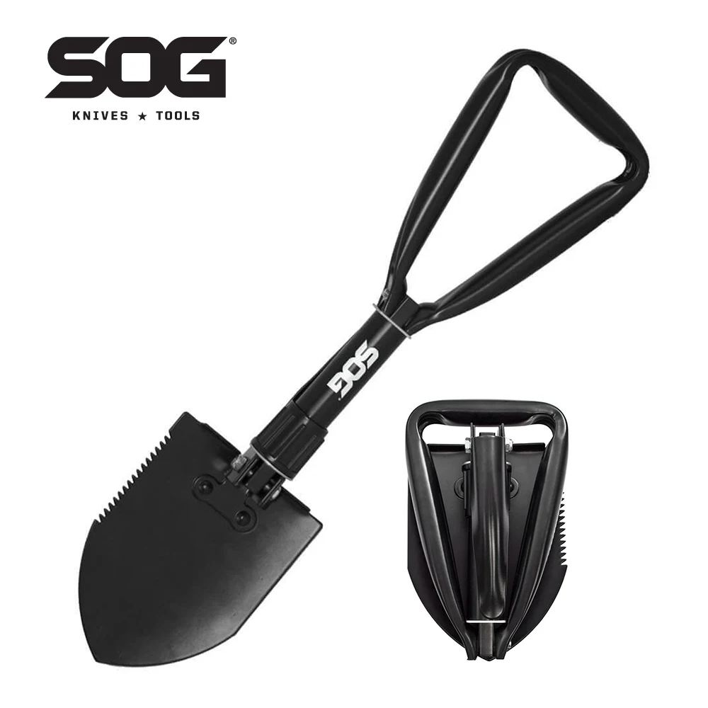 

SOG Entrenching Tool Small Folding Survival Shovel military Tactical Portable Hand tools Outdoor Survival Camping Supplies- F08N