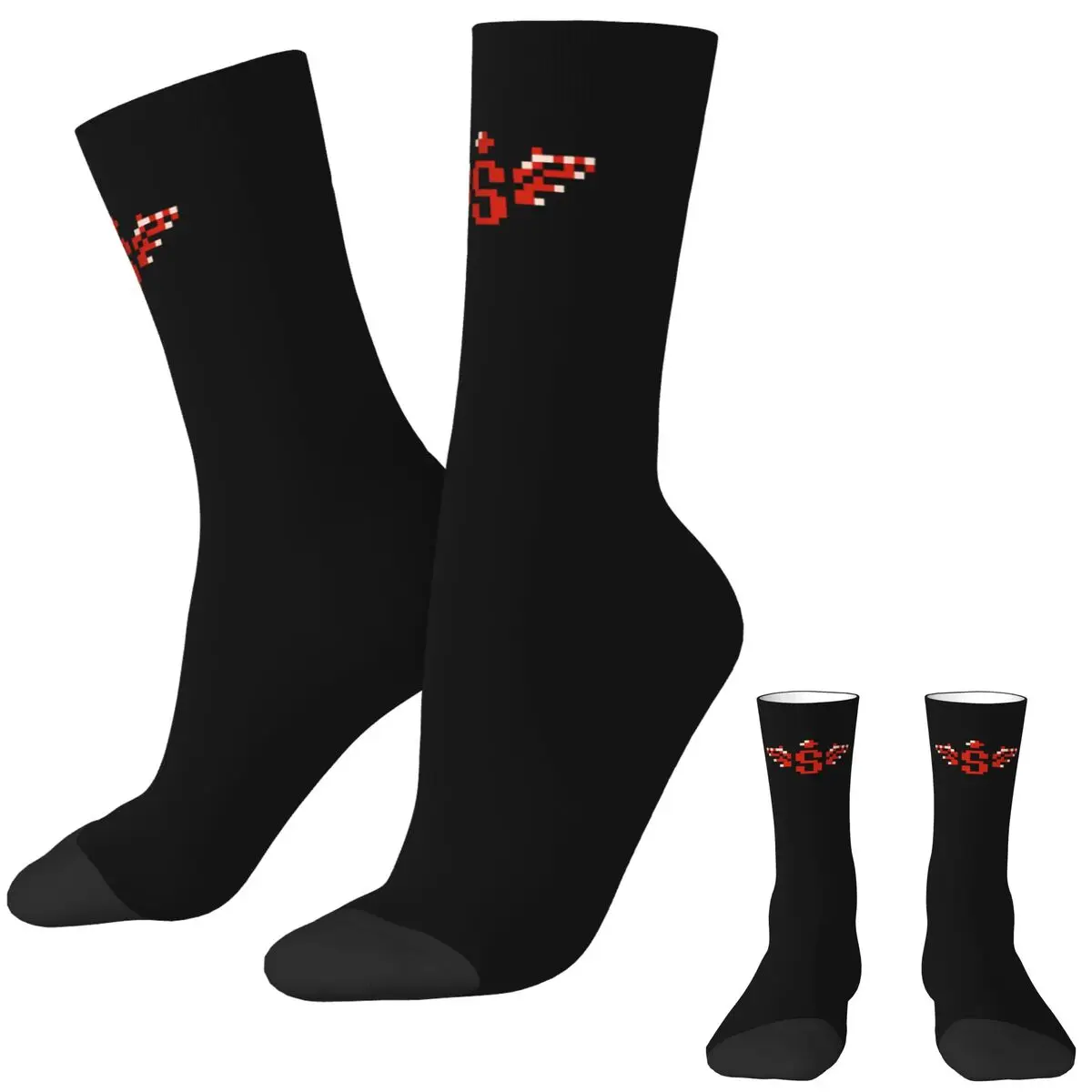 Contra Nes Logo Socks Autumn Stockings Gothic Couple Soft Breathable Socks Graphic Outdoor Sports Non Slip Socks