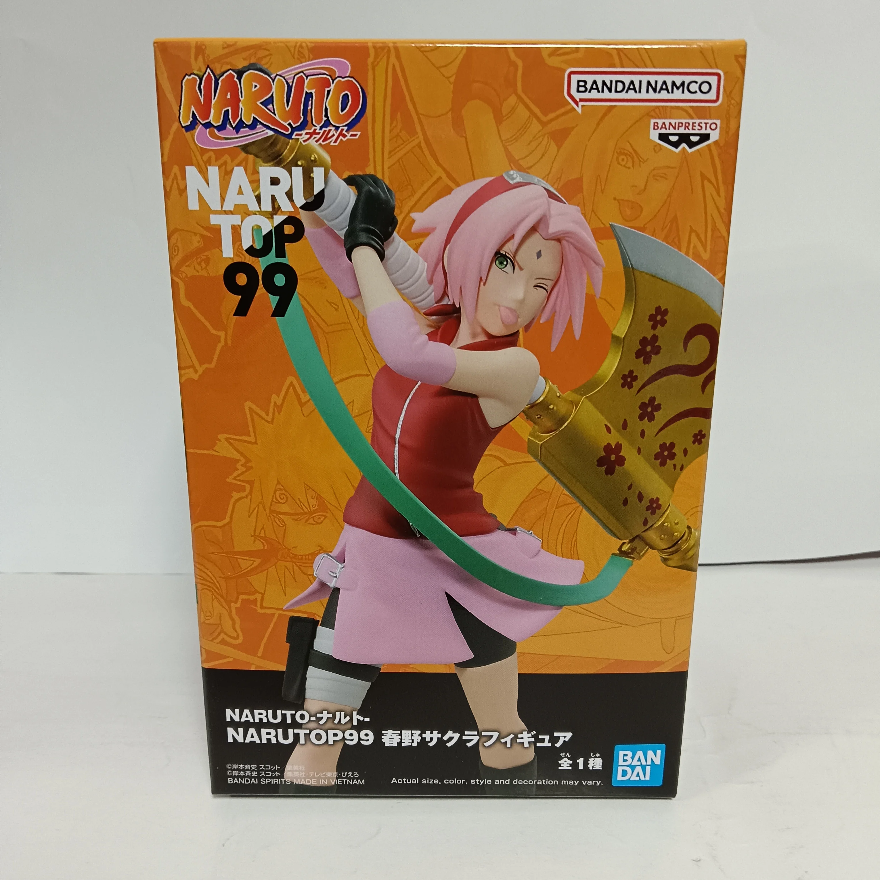 BANDAI NARUTO Anime Haruno Sakura NARUTOP99 Action Figures Model Figurine Original Figuarts Decoration Toys Collection