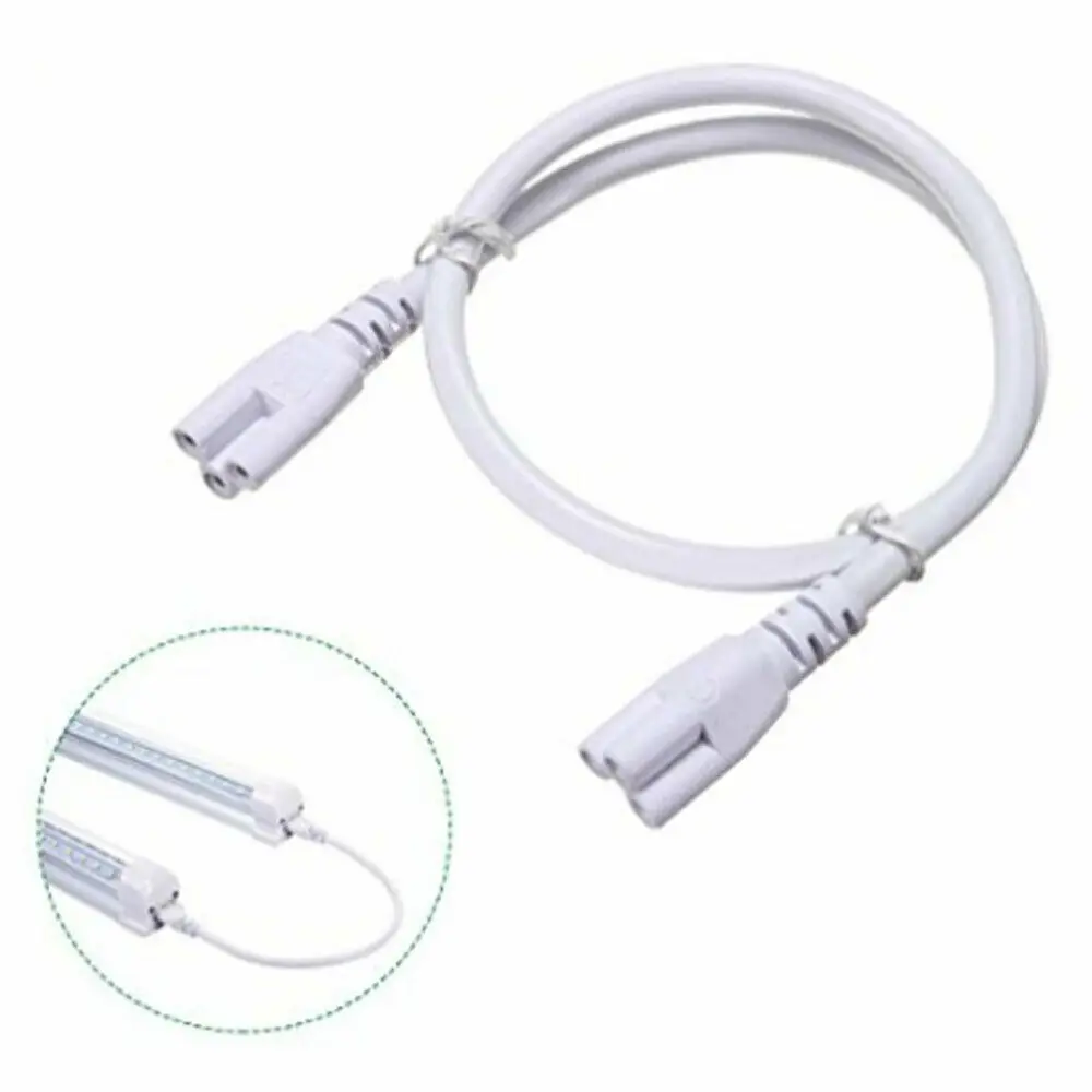 Flexiable Double End 3Pin 30-200cm T8 / T5 Cable Wire Connector For LED Integrated Tube Light Cable & Connectors