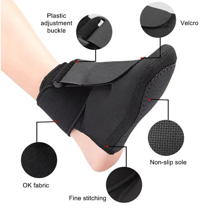 Adjustable Plantar Fasciitis Night Foot Splint Drop Orthotic Brace Elastic Dorsal Achilles Tendonitis Sleeping Support Stretch