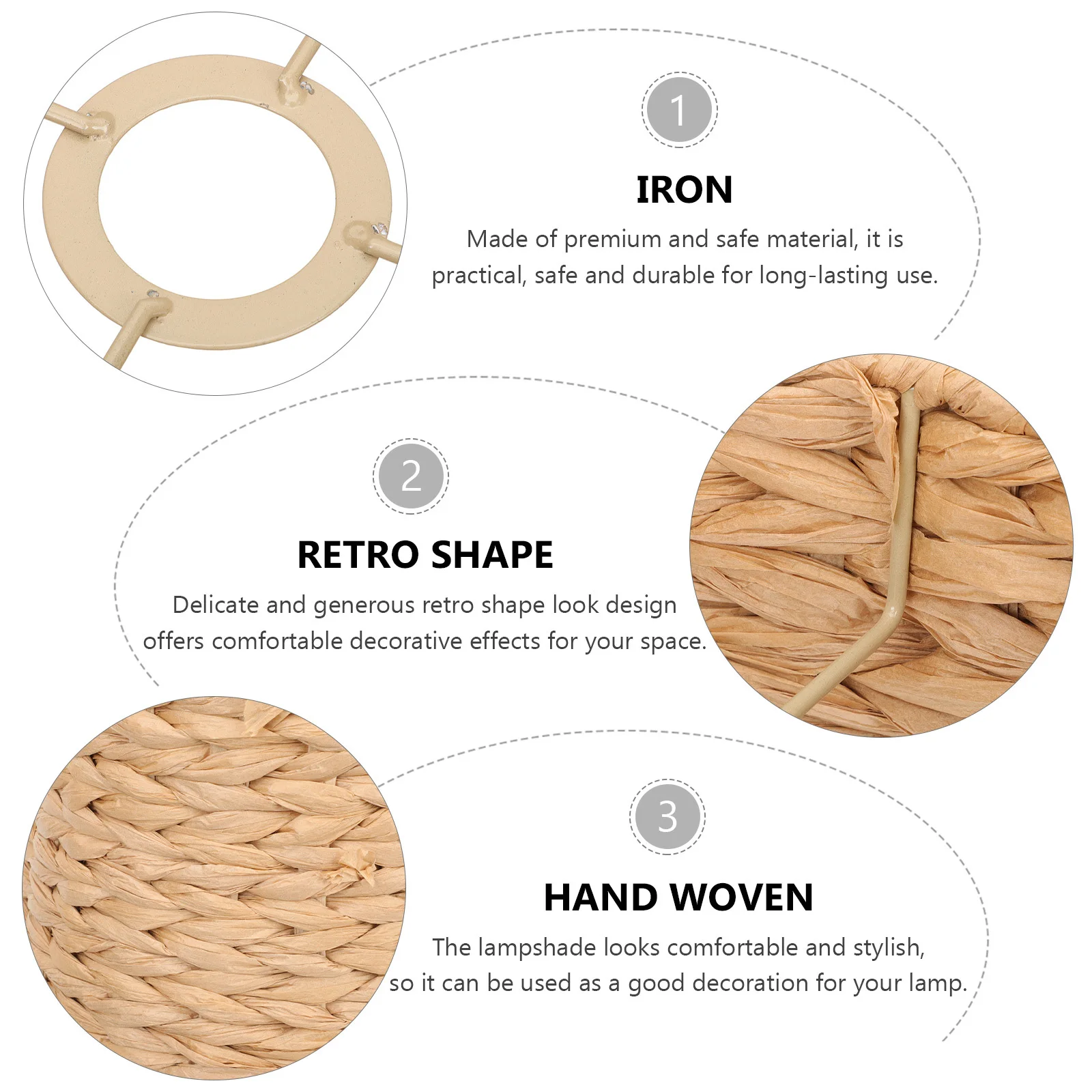 المنسوجة ورقة سلسلة فانوس عاكس الضوء النمط الصيني سقف معلق غطاء خفيف ديكور منتشر الإضاءة غطاء المصباح