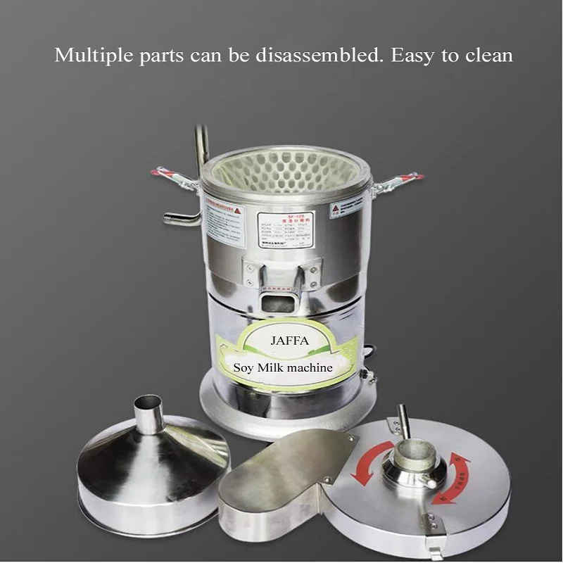 Máquina comercial de leite de soja, máquina de tofu, moagem de soja, aço inoxidável, máquina de leite de soja