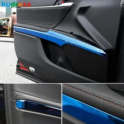 Car Inside Inner Door Armrest Panel Cover Trim For Toyota Camry 70 2018 2019 2020 2021 2022 2023 Steel Interior Accessories
