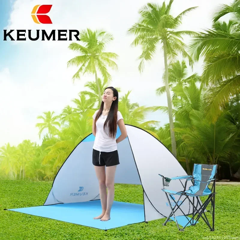 New Automatic Packable Camping Tent UV-protection Pop Up Beach Tent Waterproof for Outdoor Recreation Tourist Tents