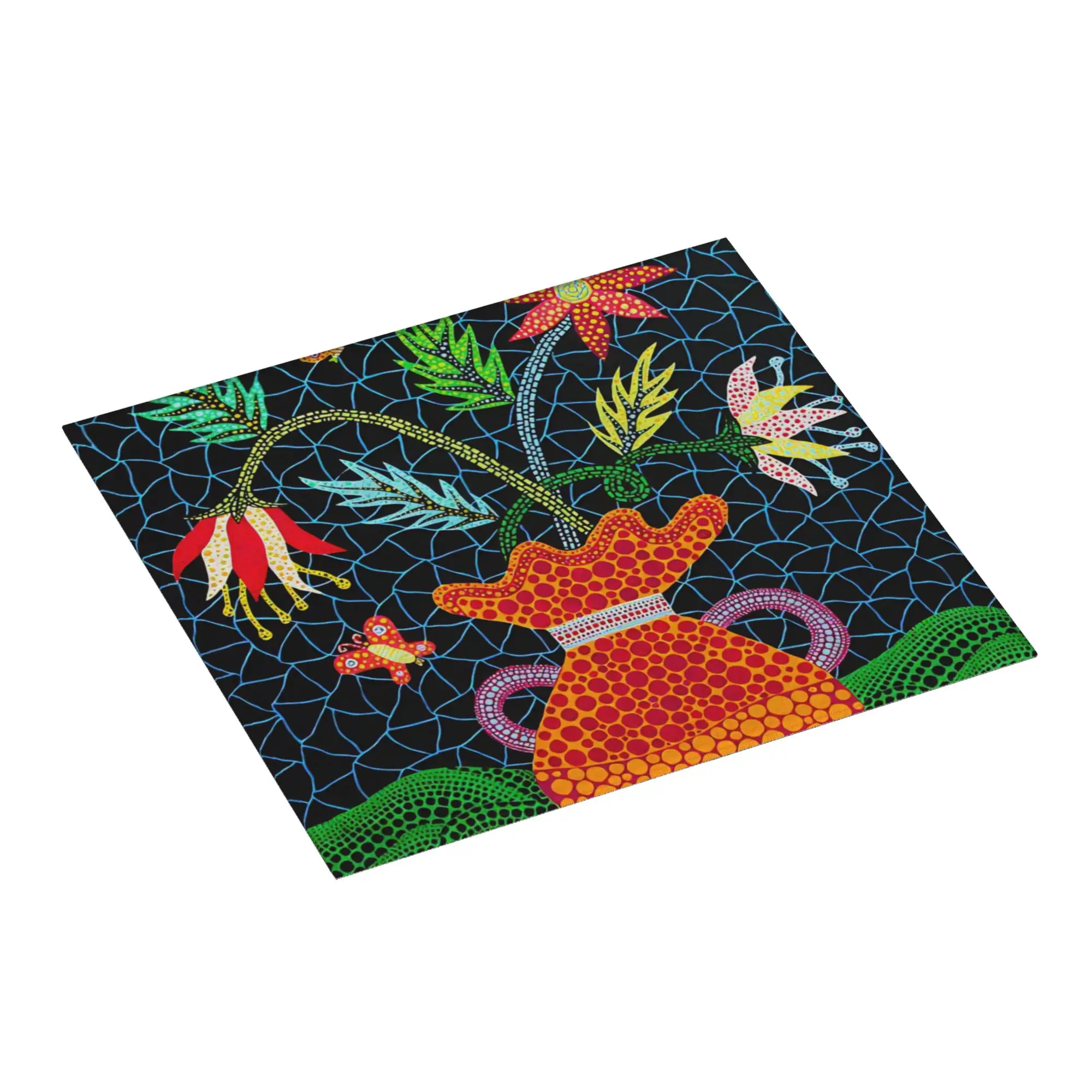 Yayoi Kusama Abstract Pumpkin Non‑Slip Waterproof Absorbent Barware Tableware Oil Proof Reusable Bathroom Drying Mat For Kitchen