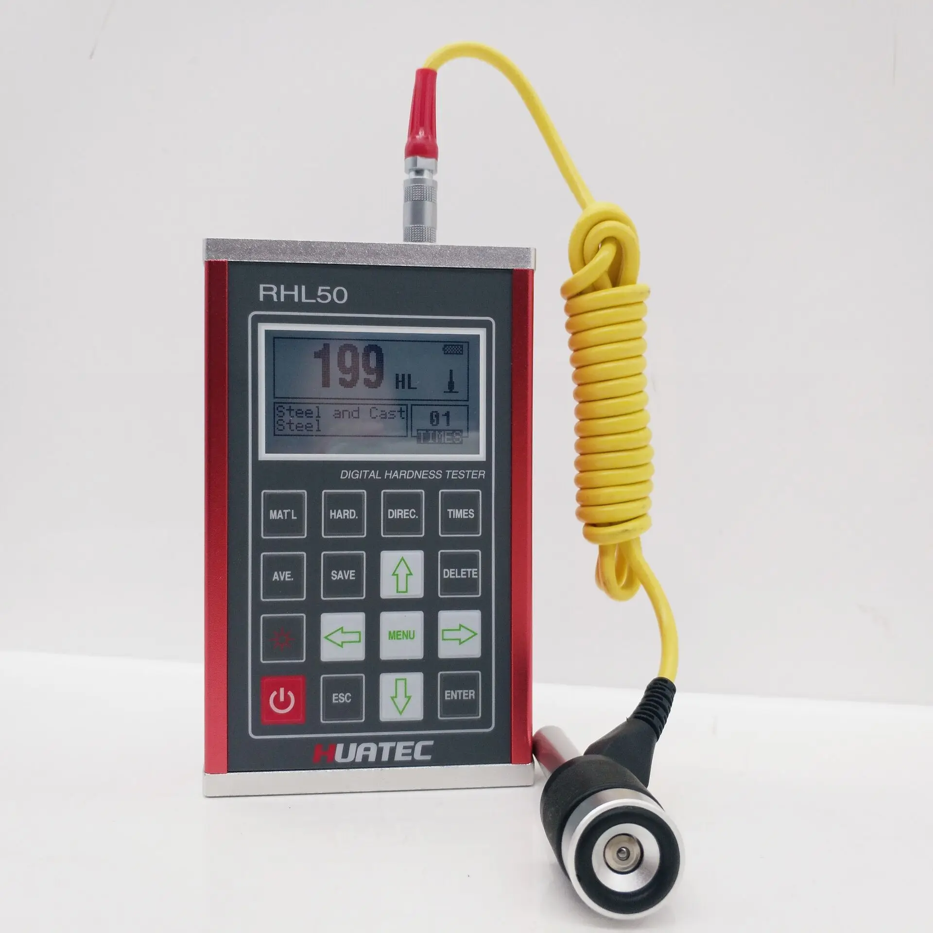 Portable hardness tester for casting metal with G impact device