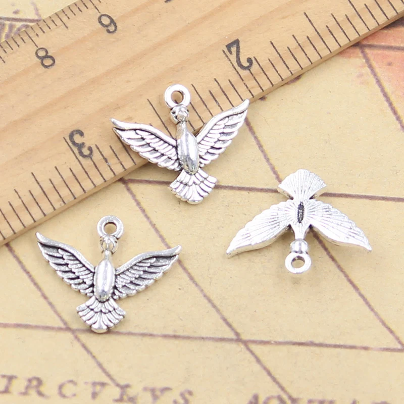 20pcs Charms Eagle Hawk 16x20mm Tibetan Silver Color Pendants Antique Jewelry Making DIY Handmade Craft