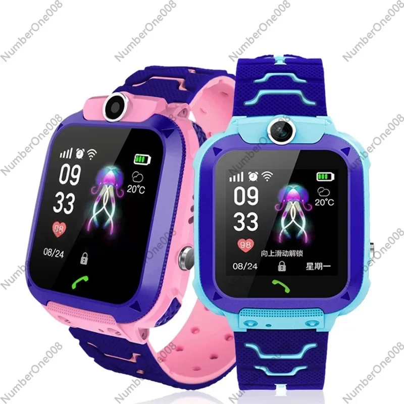 Kids Smartwatch Waterproof GPS Tracker Video Call Flashlight Multi-language Childrens Smart Watch