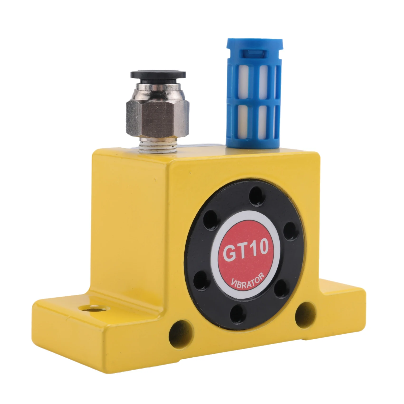 [T28C] Small Pipeline Silo Vibration Knocker Pneumatic Air Turbine Vibrator Pneumatic Turbine Vibrator Oscillator Yellow