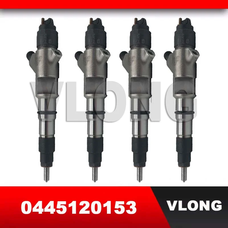 4PCS Common Rail Injector Fuel Injector Sprayer Nozzle For Russian KamAZ Excavator Parts 740.71-320 11.8L 201149061 0445120153
