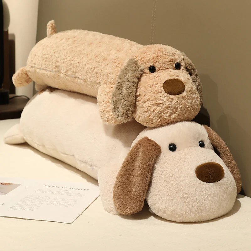 

Kawaii мягкая пуховая хлопковая плюшевая подушка для собаки, длинная подушка для дивана, кукла, мягкая кукла для домашнего животного, детская подушка для сна, подарок для подруги