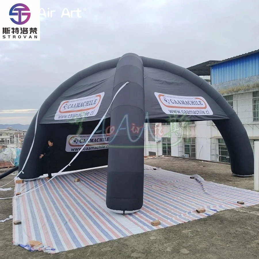 

STLF Custom Tent Inflatable Sport Shelter Canopy with Backdrop for Trade Show Party Event, Advertising Inflatable Spider Dome Te