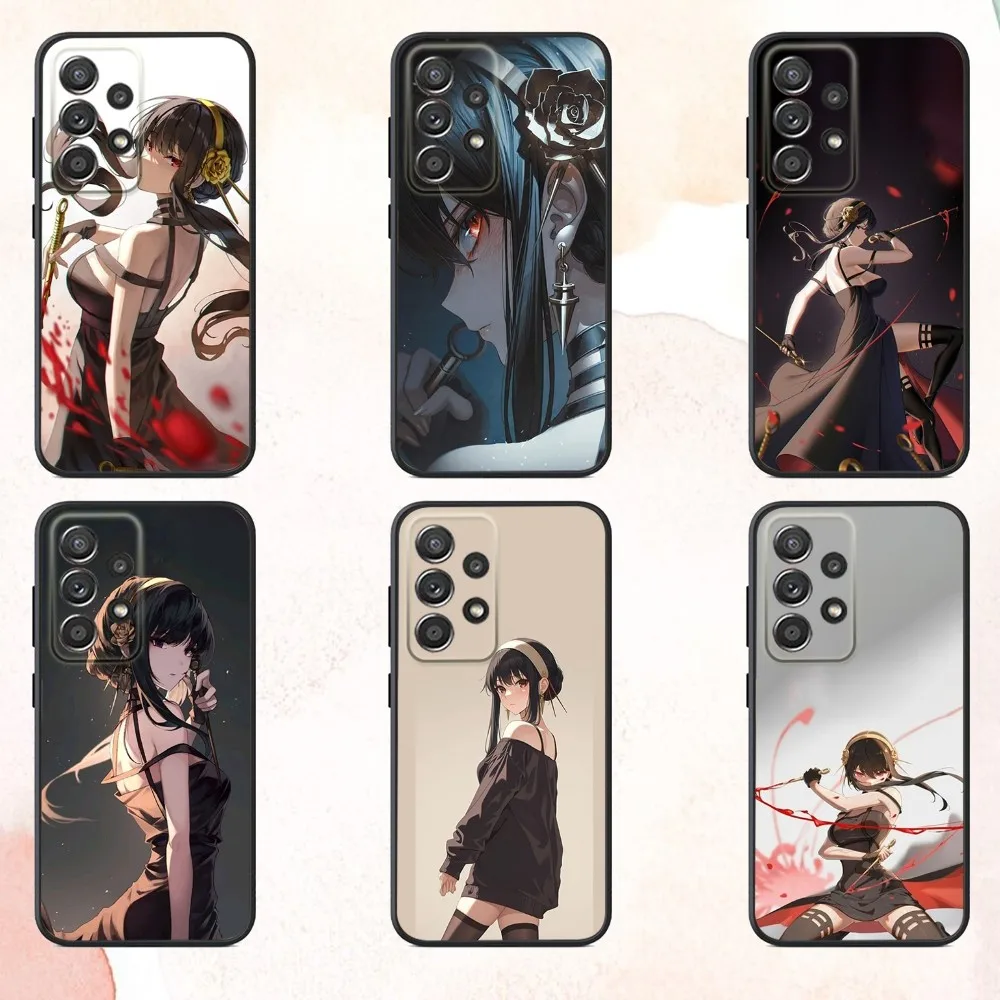 

Anime Y-Yor F-Forger Phone Case For Samsung S25,S24,S21,S22,S23,S30,Ultra,S20,Plus,Fe,Lite,Note,10,9,5G Black Cover