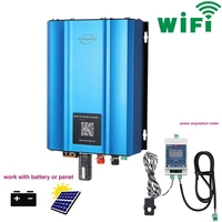 1200W WIFI Grid Tie Inverter 1000W Pure Sine Wave 24V 48V to AC110V AC220V with Limiter Optional PV/ Battery Discharge Inverter