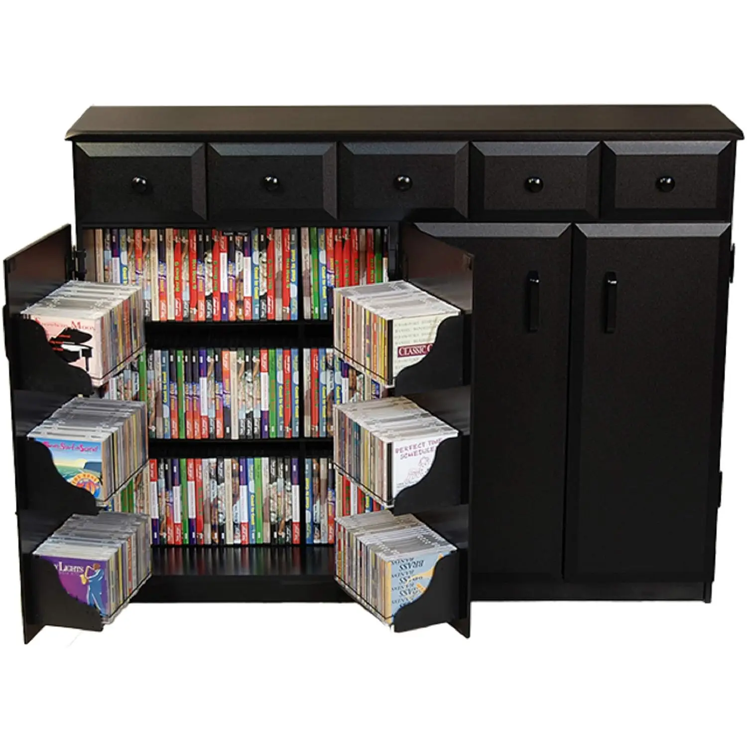 Media Cabinet with Drawers & Storage, TV Stand Entertainment Center for Living Room Bedroom, Wooden, Customized