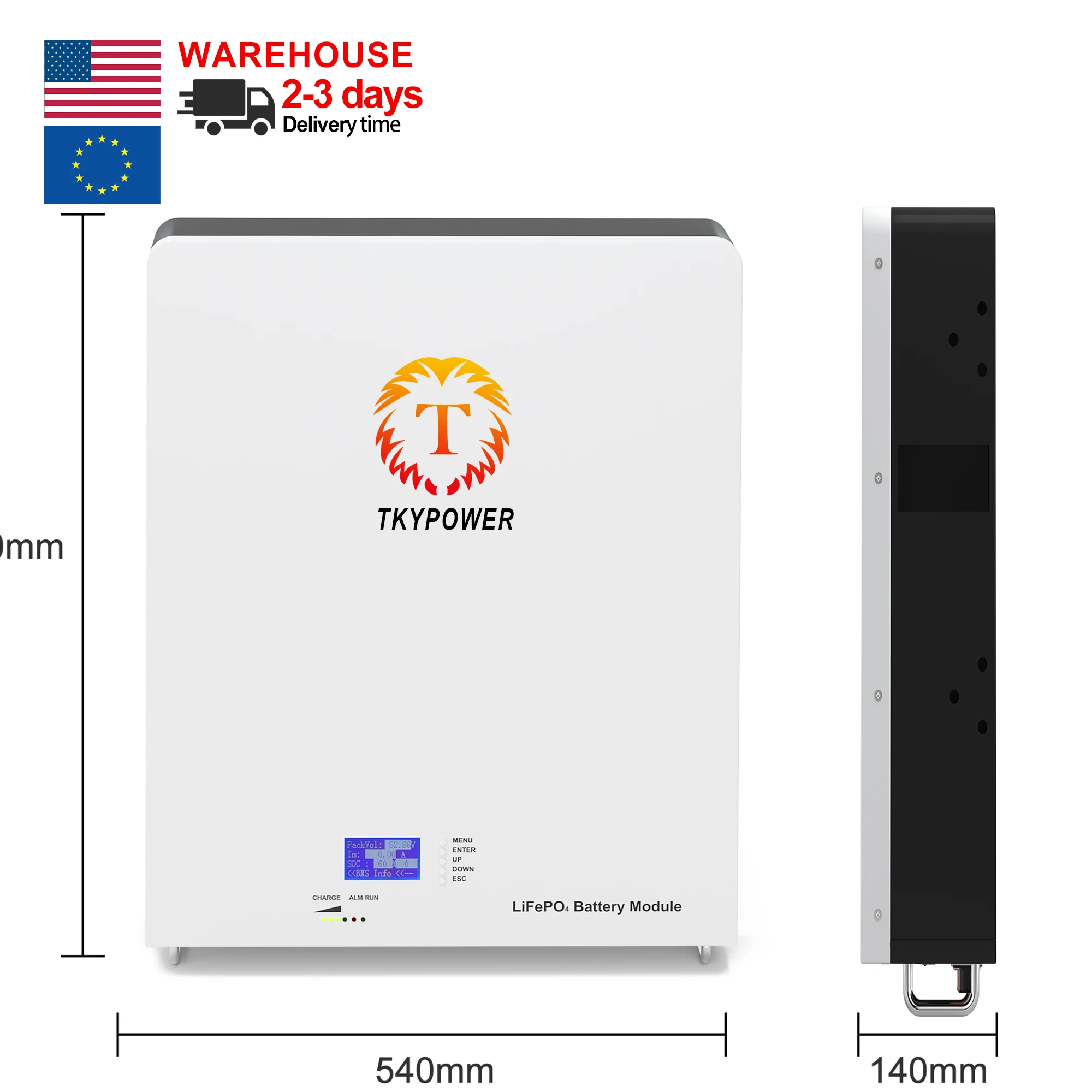 Solar Energy 5KW 10kw LifePO4 Battery 48V 100Ah powerwall Lithium ion Rechargeable Battery Pack