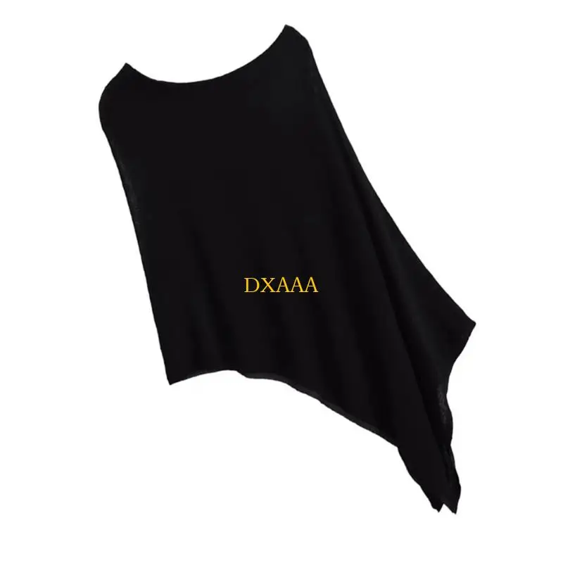 DXAA Soft Polyester Knitted Shawl Breathable Lightweight Cover Up Capelet For Spring Summer Evenings Beach Vacation