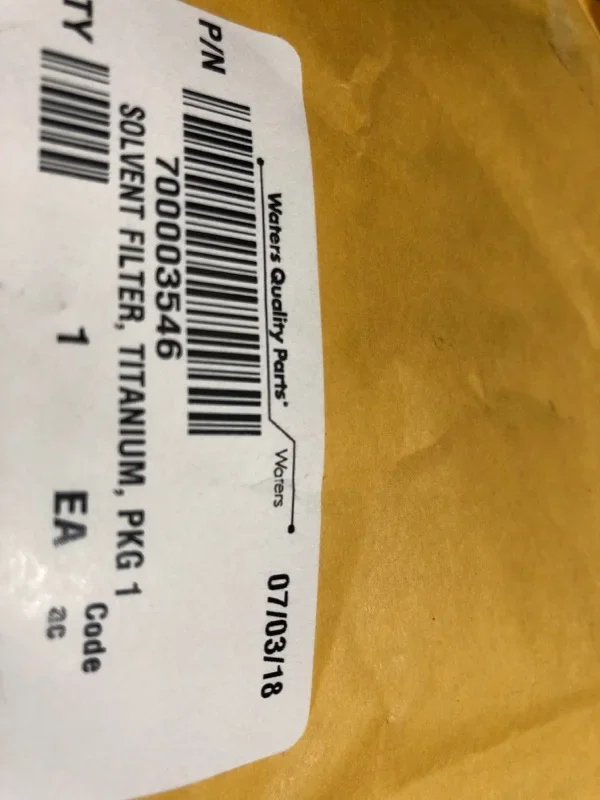 

Waters Filter Filter 289002078 5/PK Solvent Filter Head 700003546 Titanium Alloy