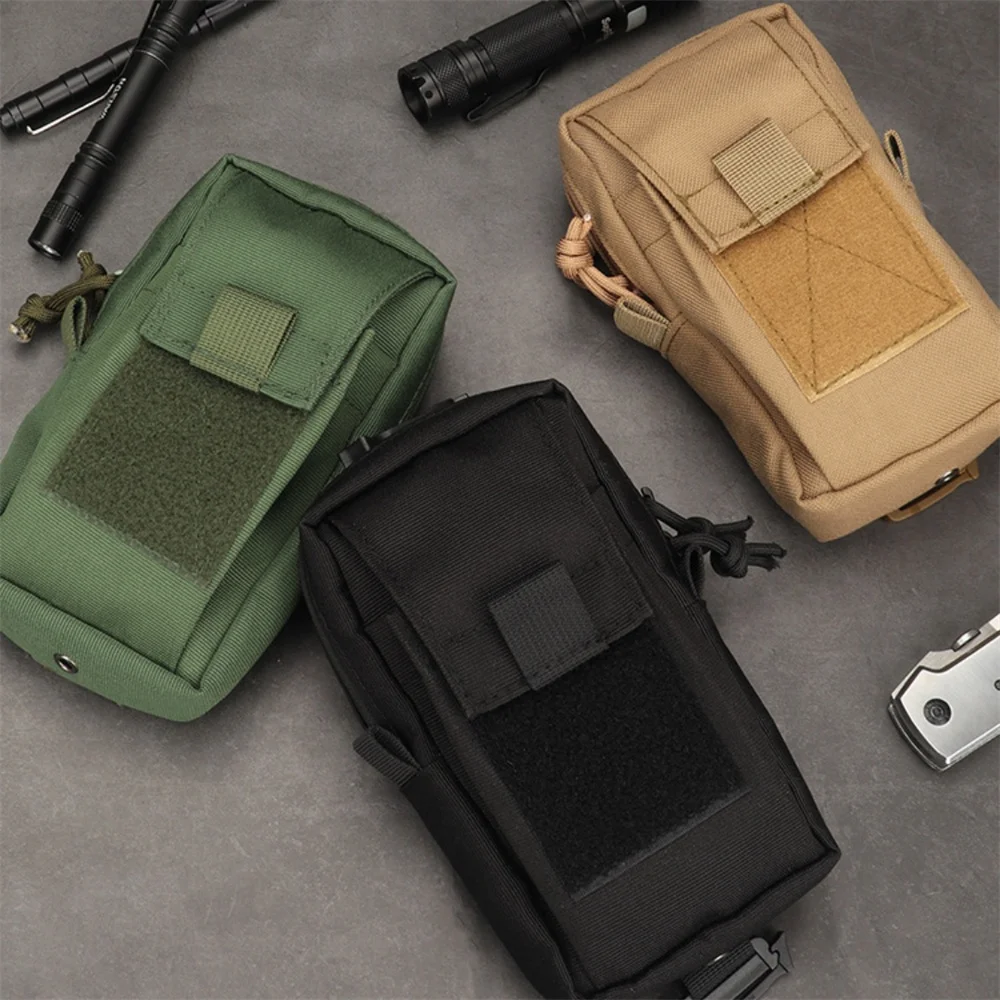 في الهواء الطلق التكتيكية الهاتف الحقيبة متعددة الوظائف تخزين الطوارئ EDC حقيبة المحمولة المشي لمسافات طويلة الصيد والعتاد مقاوم للماء التخييم حزمة