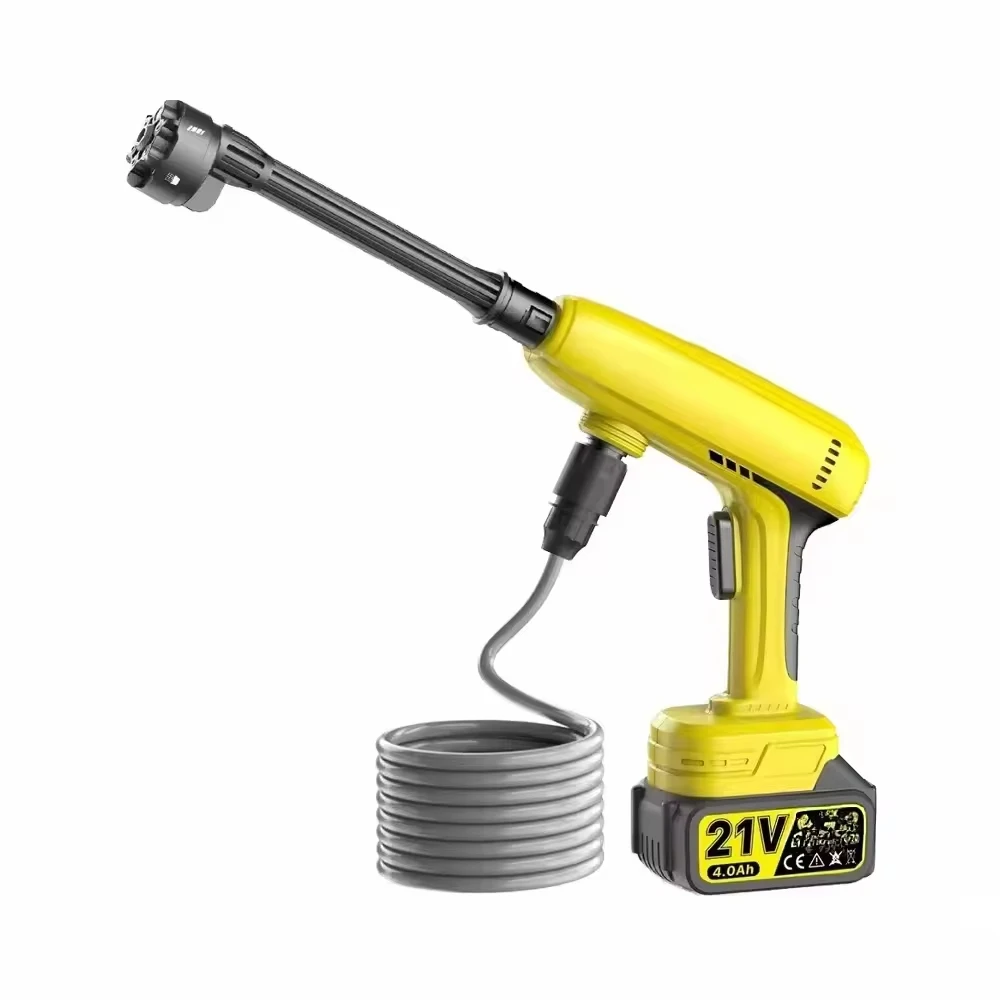 Hot Selling Cordless 200w Handheld Portable High Pressure Car Washer Gun For Car/Yard/Fence/Wall