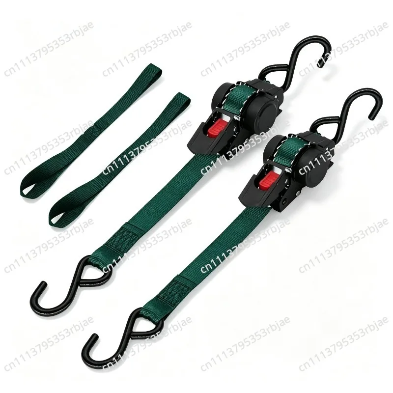 For Retractable Ratchet Tie Down Strap Auto Retighten Tensioner Truck Luggage Fixed Belt Suitcase Cargo Lashing Strap