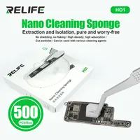 RELIFE HO1 500PCS Pre-cut Nano Cleaning Sponge No Residue Mobile Phone Motherboard CHIP Keyboard Dust Removal Sponge