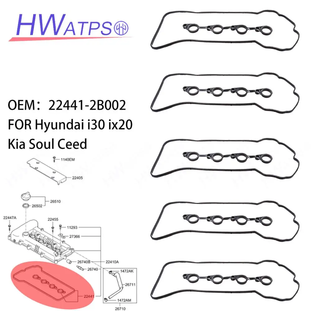 

Engine kit Gasket Seals 22441-2B002 For HYUNDAI ACCENT i20 ix20 i30 KIA CARENS CEE'D SOUL VENGA 22441-2B000 22441-2