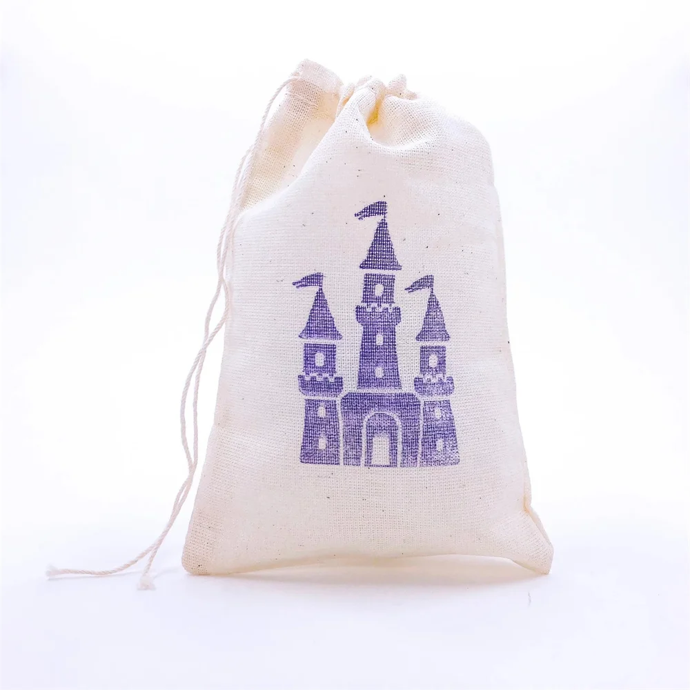 20PCS Castle Favor Bags Princess Party Bag Fairy Tale Baby Shower Gift Bag Birthday Candy Goodie Treat Jewelry Soap Bag Bachelor