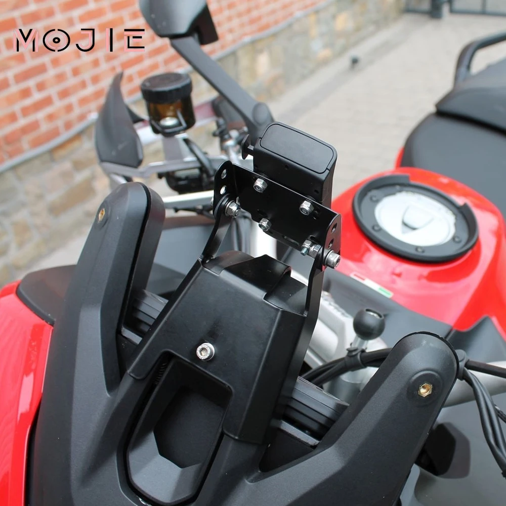 For Ducati Multistrada 1200 Enduro 950 950S 1260 1260GT Multistrada V2/S Motorcycle Mobile Phone Stand Holder GPS Plate Bracket