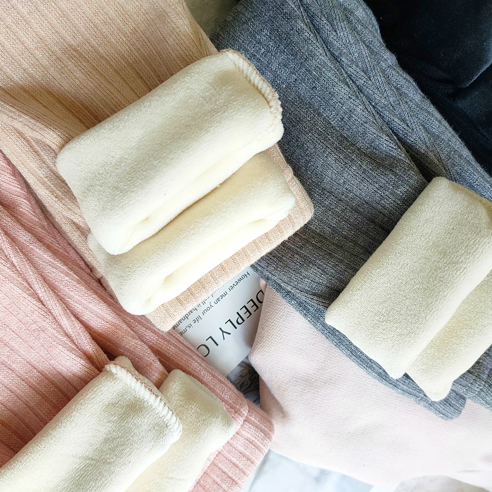 ملابس الاطفال رشاقته الدافئة الكشمير السراويل للفتيات الخريف الشتاء الكورية الأطفال زائد المخملية السراويل الفتيات يغطي الرجل #4