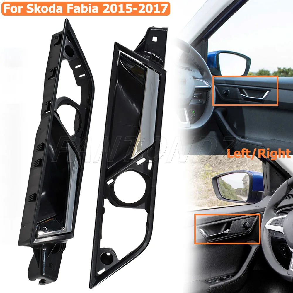 

Левая или правая автоматическая внутренняя дверная ручка, внутренний привод двери автомобиля для Skoda Fabia 2015-2017 6V0837221A 6V08222A 6VD837222E