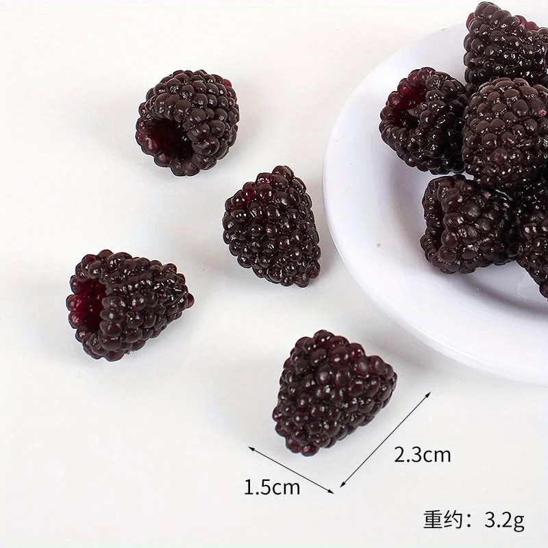 1pc Simulation of Wild Strawberries, Raspberries Imitation of Real and Fake Fruit Doll Toy Shooting Props Fun Home Decoration