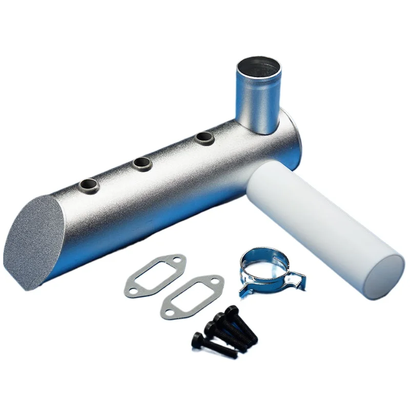 DLE222 Exhaust Pipe with 3 Holes – Replacement Part for RC Engine Airplane Engine - High Performance Muffler