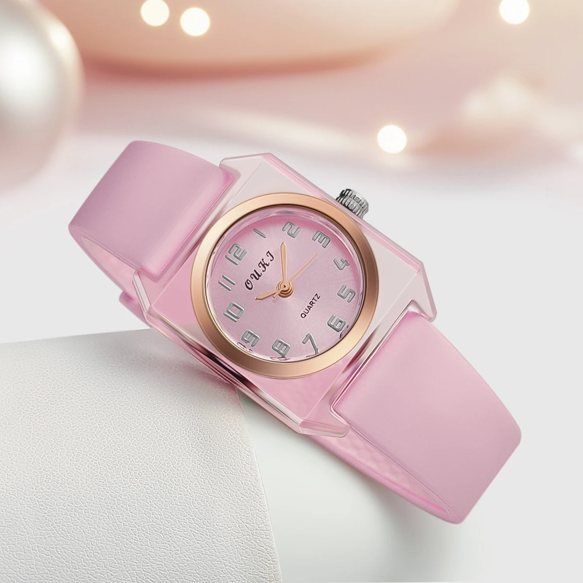 Women fashion popular sport casual silicone quartz wrist watches for ladies girls student