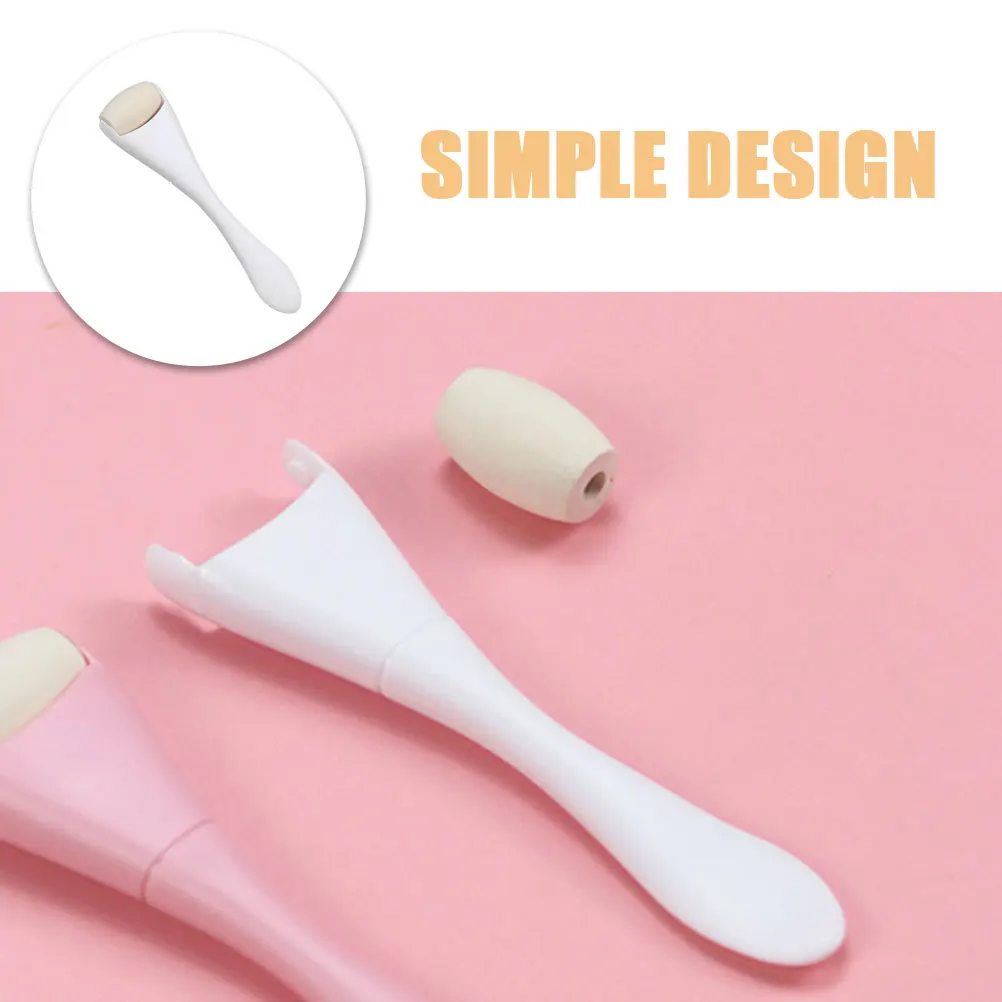 Vulkanische steenroller Gezichtsolie absorberende gezichtsmassager Compact dubbelzijdig huidverzorgingshulpmiddel Draagbare gezichtsbeeldhouwroller