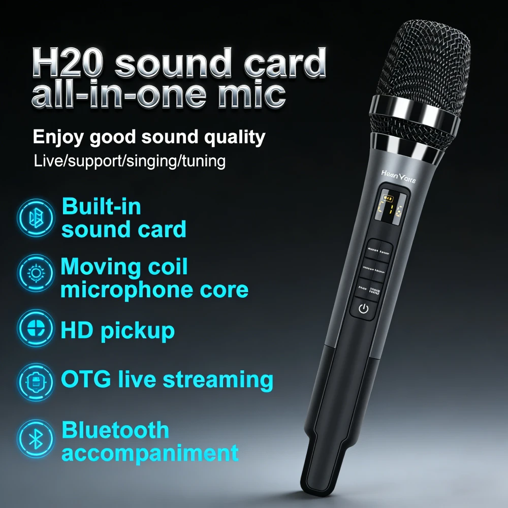 TOFON H20 All-in-One Microphon - огляд і ціна Bluetooth Karaoke Microphone Handheld