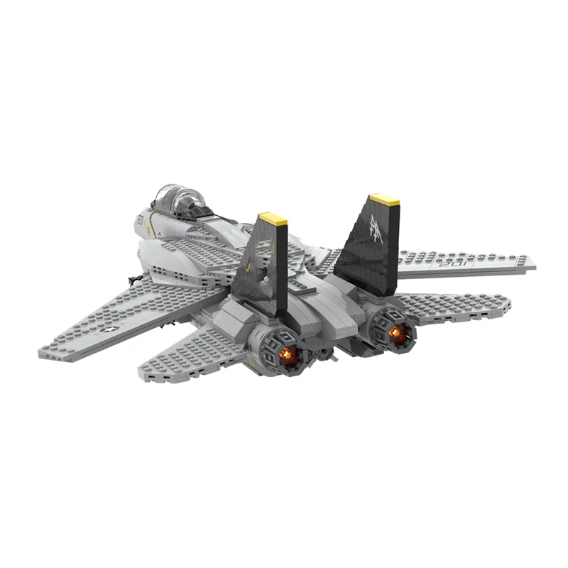 مقاتلة نموذج Moc قوالب بناء وحدات F14 تجتاح الجناح مقاتلة تكنولوجيا كتل عيد الميلاد لتقوم بها بنفسك لعبة هدايا البناء #5