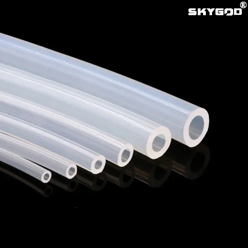 1m Silicone Rubber Hose Transparent Flexible Silicone Tube Diameter 1 2 4 5 6 7 8 9 10 11 12 14 16 18 20 30 50mm Tube Food Grade