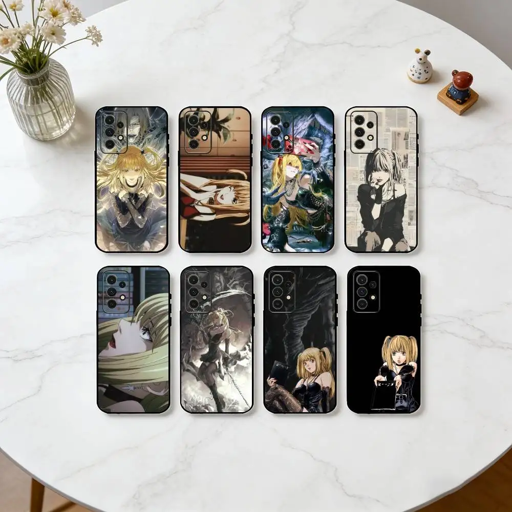 D-Death Note Shinigami Theme  Phone Case For Samsung S25,S24,S21,S22,S23,S30,Ultra,S20,Plus,Fe,Lite,Note,10,Black Cover