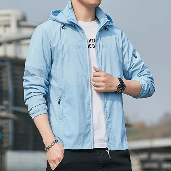 2025Summer Hooded Jacket Men Women Waterproof Sun Protection Clothing Fishing Hunting Clothes Quick Dry Skin Windbreaker 6