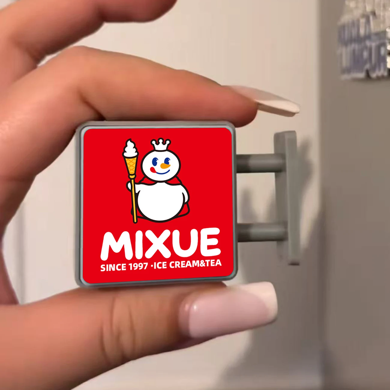 Mixue Ice City Kühlschrankmagnet, Internet-Berühmter Kühlschrankmagnet, Mixue Süßer Kühlschrankmagnet quwei